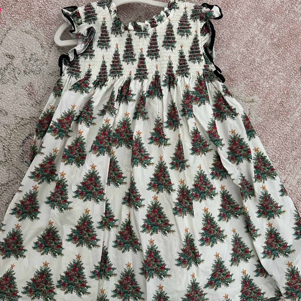 Pink Chicken Festive Green and Red Dress